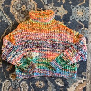 Free People space dye chunky sweater sz M